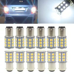 12x CE BA15D 27SMD RV }{[gg[[ LED d 1076 zCg 12x CE BA15D 27SMD RV Marine Boat Trailer LED Light bulbs 1076 White