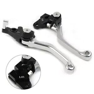 2  CNC s{bgu[LNb`o[tBbgz_ XR250 1995-07 XR400 A~jEVo[ 2PCS CNC Pivot Brake Clutch Levers Fit Honda XR250 1995-07 XR400 Aluminum SILVER