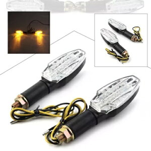 jo[TI[goC 12V LED ^[VOiCWP[^[Ao[CgjOv Universal Motorcycle 12V LED Turn Signal Indicators Amber Lights Running Lamps