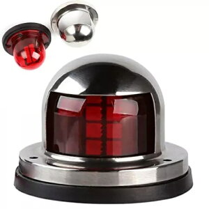 LED bgCgDirQ[Vv}{[gjo[TbhXeX| LED Yacht Light Bow Navigation Lamp Marine Boat Universal Red Stainless Steel
