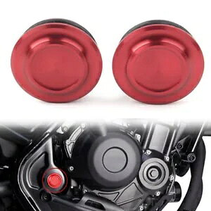 2x bhI[goCt[P[XJo[ z_ 500 CMX500 2020 2021p 2x Red Motorcycle Frame Hole Case Cover for HONDA REBEL 500 CMX500 2020 2021