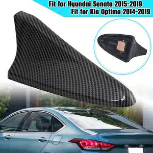 2012-2017 q_C FX^[ V[N tB [t Aei Jo[ J[{t@Co[ yCg For 2012-2017 Hyundai Veloster Shark Fin Roof Antenna Cover Carbon Fiber Paint