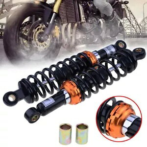 2x 320mm AVbN GAAu\[o[ TXyV _p[ z_ }n XYL BKp 2x 320mm Rear Shock Air Absorbers Suspension Damper for Honda Yamaha Suzuki BK