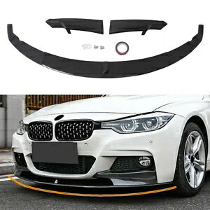 �t�����g�o���p�[���b�v�J�[�{���t�@�C�o�[�����s�[�X�X�^�C�� 12 ? 18 BMW 3 �V���[�Y F30 M �X�|�[�c�p Front Bumper Lip Carbon Fiber One-piece Style For 12~18 BMW 3 Series F30 M Sport �y���s�A���i�z