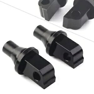 �t�����g/���A �e�[�p�[�h �t�b�g�y�O �A�_�v�^�[ �u���b�N �t�B�b�g ���}�n YZF-R1 �z���_ VTX �X�Y�L Front/Rear Tapered Foot Peg Adapters Black Fit Yamaha YZF-R1 Honda VTX Suzuki �y���s�A���i�z