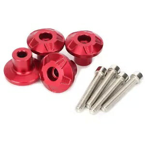 }n MT-07 FZ-07 MT09 bhA~tgtF_[lW{gtH[NveN^[ For Yamaha MT-07 FZ-07 MT09 RED Aluminum Front Fender Screw Bolt Fork Protector