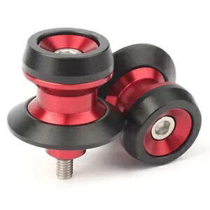 6mm �X�C���O�A�[�� �X�v�[�� �X�^���h �X�N�����[ �X���C�_�[ ���b�h ���}�n YZF R1 R3 R6 MT-09 MT-10�p 6mm Swing Arm Spool Stand Screw Slider Red for Yamaha YZF R1 R3 R6 MT-09 MT-10 �y���s�A���i�z