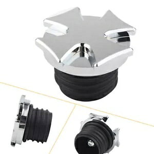 n[[_CiX|[cX^[pN[CNCNXKXLbvR^NElW For Harley Dyna Sportster Chrome CNC Cross Gas Cap Fuel Tank Right-hand Thread
