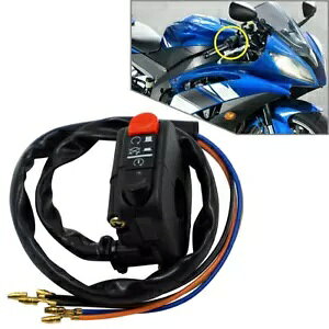 7/8C` 22mm nho[ COjbVXCb` IIt X^[^[ GWX^[g ubN oCN 7/8" 22mm Handlebar Ignition Switch On Off Starter Engine Start Black Motorcycl