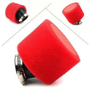 38 ~[gbhtH[GAtB^[z_ XR50 CRF50 KLX110 SDG SSR 125 150CC ΂ 38MM Red Foam Air Filter for Honda XR50 CRF50 KLX110 SDG SSR 125 150CC Oblique