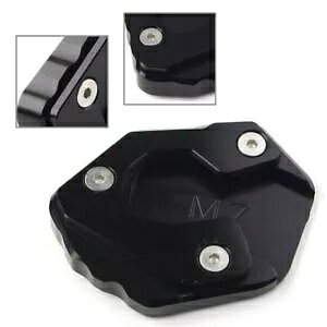 Morocycle LbNX^h TChX^h v[gpbh }n MT-07 FZ-07p ubN Morocycle Kickstand Side Stand Extension Plate Pad for Yamaha MT-07 FZ-07 Black