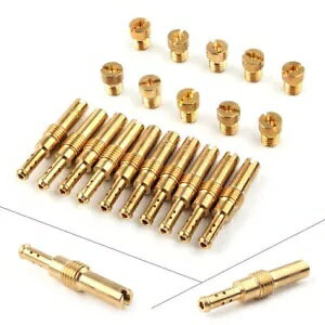 20 Lu^[CWFbg & X[/pCbgWFbgLbg PWK Keihin OKO CVK S[h 20pcs Carburetor Main Jet & Slow / Pilot Jet Kit for PWK Keihin OKO CVK Gold