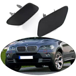 1 yAtgop[wbhCgEHbV[mYJo[Lbv BMW X5 E70 2006-12 1Pair Front Bumper Headlight Washer Nozzle Cover Cap for BMW X5 E70 2006-12