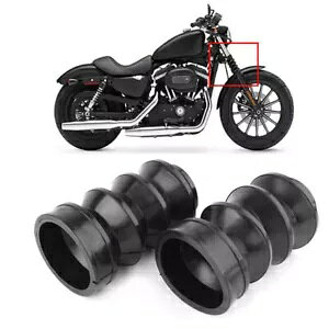 tgtH[No[Jo[Q[gu[cn[[X|[cX^[XL883 XL1200ACA883p Front Fork Rubber Cover Gaiters Boots for Harley Sportster XL883 XL1200 Iron 883
