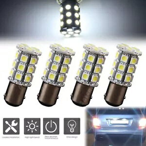 4x 27SMD BA15D Lr}{[g LED d 1004 1076 1142 zCg 20 ~[g * 48.5 ~[g 4x 27SMD BA15D Cabin Marine Boat LED Light Bulb 1004 1076 1142 White 20mm*48.5mm