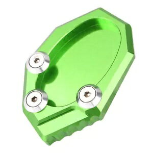 TChX^h LbNX^h tbgv[gpbh Kawasaki VERSYS 650 KLX250 2010-14 O[ Side Stand Kickstand Foot Plate Pad for Kawasaki VERSYS 650 KLX250 2010-14 Green