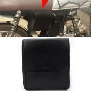 1x jo[TubNI[goCThו Pu U[TChc[obOXg[W 1x Universal Black Motorcycle Saddle Luggage Pu Leather Side Tool Bag Storage