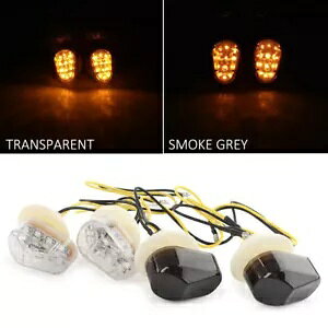 }n YZF-R1 R6 R6S LED Ao[^[VOiTCh}[J[CgX[NY For Yamaha YZF-R1 R6 R6S LED Amber Turn Signal Side Marker Light Smoke Lens