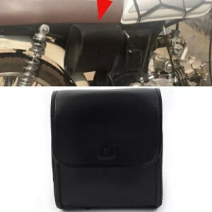 1x jo[TubNI[goCThו Pu U[TChc[obOXg[W 1x Universal Black Motorcycle Saddle Luggage Pu Leather Side Tool Bag Storage