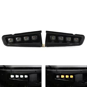 2x LED DRL fChCrOtHOv CWP[^[t tH[h uR 2021-2023-p 2x LED DRL Day Driving Fog Lights with Indicator for Ford Bronco 2021-2023-