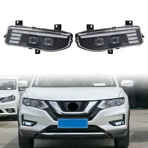 2x LED �f�C�^�C�������j���O���C�g �f�C�^�C�������j���O���C�g DRL ���Y�G�N�X�g���C�����[�O 2017 2018 2019- 2x LED daytime running light daytime running lights DRL for Nissan X-Trail Rogue 2017 2018 2019- �y���s�A��