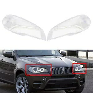 wbhCgvKXJo[vVF[h BMW X5 E70 2007-13 NAyA- Headlights lamp glass cover lampshade for BMW X5 E70 2007-13 clear pair-