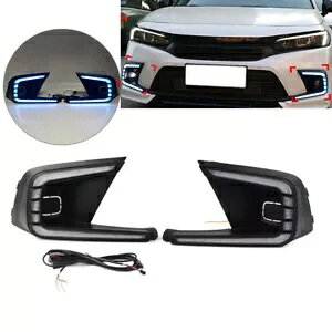 tgop[ DRL tHOfC^CjOCg z_ VrbN 11  2021+- Front Bumper DRL Fog Daytime Running Light for Honda Civic 11th Generation 2021+-
