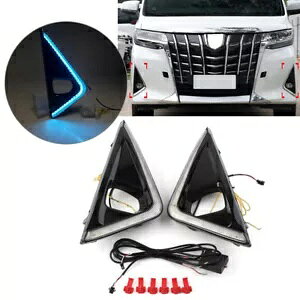 DRL tHOv fC^CjOCg g^ At@[h 2018-2019 3 FCg- DRL fog lights daytime running light for Toyota Alphard 2018-2019 3 colors light-