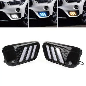 LED DRL _Ci~bNfC^CjOCgCWP[^[v BMW X1 F48 F49 15-19-p LED DRL Dynamic Daytime Running Light Indicator Lamp for BMW X1 F48 F49 15-19-