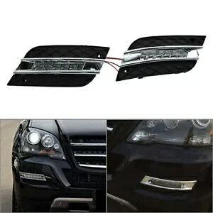 2x LED �f�C�^�C�������j���O���C�g�f�C�^�C�������j���O���C�g�C���W�P�[�^�[ DRL �����Z�f�X W164 ML �N���X 09-11- 2x LED daytime running light daytime running lights indicator DRL for Mercedes W164 ML-Class 09-11- �y