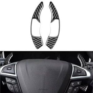 tH[h t[W fI J[p ubN XeAO zC[ Vtg bJ[ GNXeV- Black Steering Wheel Shift Rocker Extension for Ford Fusion Mondeo for Lincoln-