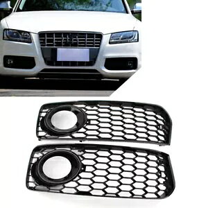 njJOtgop[OJo[AEfB A5 S5 B8 2008-2012 ubN- Honeycomb grille front bumper grill cover for Audi A5 S5 B8 2008-2012 black-