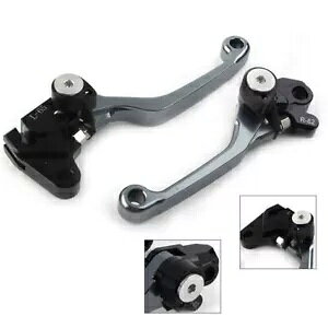 �u���[�L���o�[�N���b�`���o�[�I�[�g�o�C�n���h���o�[�O���[���}�n wr 250f wr400f wr450f- Brake lever clutch lever motorcycle handlebar gray for Yamaha wr 250f wr400f wr450f-