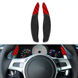 |VF JCG PC} 911 {NX^[pԂXeAO zC[ Vtg bJ[ GNXeV- Red steering wheel shift rockers extension for Porsche Cayenne Cayman 911 boxster-
