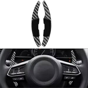 J[{t@Co[XeAOzC[VtgbJ[}c_ 3 6 AeUANZ CX-3 CX-4 CX-5 MX-5- Carbon fiber steering wheel shift rocker for Mazda 3 6 Atenza Axela CX-3 CX-4 CX-5 MX-5-
