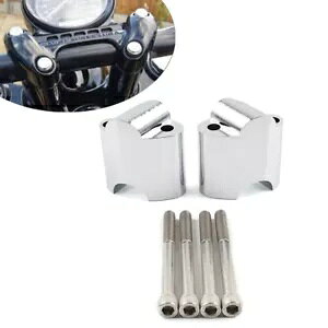 CY 2 C` nho[ u[X^[ }Eg GNXeV Lbg N[ n[[ X|[cX^[ 48-p Rise 2'' Handlebar Booster Mounting Extension Kit Chrome for Harley Sportster 48-
