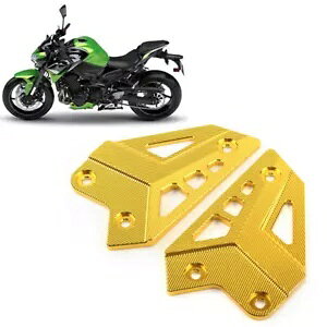 フットレスト リアセット ヒールプレート 保護フィルム ゴールド KAWASAKI Z900 17-23 CNC-用 Footrests rear set heel plates protective film gold for KAWASAKI Z900 17-23 CNC-