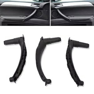 �C���e���A�h�A�g�����n���h���v�������J�o�[���E BMW E70 X5 �u���b�N- Interior door trim handle pull decorative cover left & right for BMW E70 X5 black-