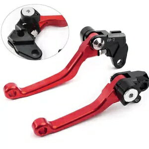 �N���b�`���o�[�n���h���o�[�u���[�L���o�[�I�[�g�o�C�ԃX�Y�L RM125 RM250 RM85- Clutch lever handlebar brake lever motorcycle red for SUZUKI RM125 RM250 RM85-