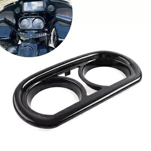 �V���C�j�[�u���b�N�v��x�[�� �n�[���[���[�h�O���C�h FLTRU FLTRX 2015-2023-�p Shiny Black Instrument Bezel for Harley Road Glide FLTRU FLTRX 2015-2023- �y���s�A���i�z