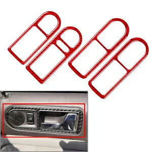 Ԃ̃hAnhgpltHNX[QpT[g B5 2001-2005 - Car door handle trim panel for Volkswagen Passat B5 2001-2005 red-