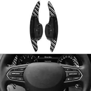 q_C LAFESTA IX35 PALISADE pubNXeAOzC[VtgbJ[GNXeV- Black Steering Wheel Shift Rocker Extension for Hyundai LAFESTA IX35 PALISADE-