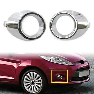 tH[h tBGX^ptHO Cg v t[ TEh Jo[ pl- Fog Light Lamp Frame Surround Cover Panel for Ford Fiesta-