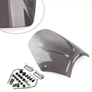 O[jo[TI[goCtgKXtgKXfBtN^[h- Grey universal motorcycle front windshield windshield deflector wind shield-