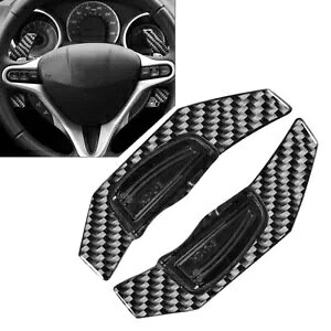 ubNXeAOzC[VtgbJ[GNXeVz_VeBtBbgVrbN CRV 2009-2013- Black steering wheel shift rockers extension for Honda City Fit Civic CRV 2009-2013-