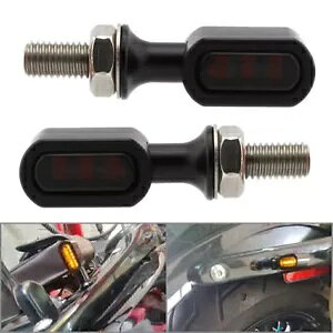n[[p~j LED ACWP[^[v ubNX[NY- Mini LED Rear Indicator Lamp for Harley Black Smoke Lens-
