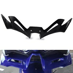 �t�����g�E�C���O���b�g�g������̓X�|�C���[���}�n R3 R25 2019-22 BLK- Front Winglet Trim Aerodynamic Spoiler for Yamaha R3 R25 2019-22 BLK- �y���s�A���i�z
