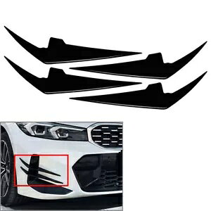 BMW 3 �V���[�Y G20 G21 LCI M �X�|�[�c 2023 + �t�����g�o���p�[�T�C�h�X�|�C���[�X�v���b�^�[- For BMW 3 Series G20 G21 LCI M Sport 2023 + front bumper side spoiler splitter- �y���s�A���i�z