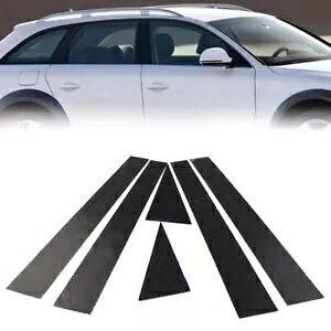 6 �ԊO���h�A�� B �s���[�J�o�[�X�g���b�v�A�E�f�B A4 B8 2009-2016- 6pcs Car Exterior Door Window B-Pillar Cover Strip for Audi A4 B8 2009-2016-