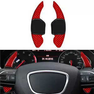 ԂXeAOzC[VtgbJ[GNXeVAEfB A3 A4 A5 A6 A7 A8 Q5 Q7 S3 S5 S6- Red steering wheel shift rocker extension for Audi A3 A4 A5 A6 A7 A8 Q5 Q7 S3 S5 S6-